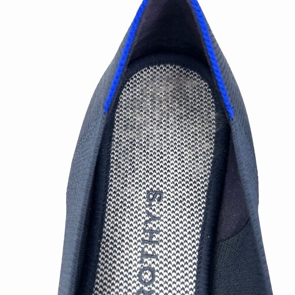 ROTHY'S NAVY BLUE ROUNDED TOE FLATS - 10.5 - Picture 5 of 8